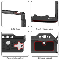 Aluminum Camera Cage For Sony Zv-E1 Stabilizer - Black thumbnail