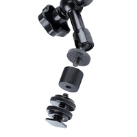 Adjustable Magic Arm With Phone Clamp & Large Claws - 11 Inch Black thumbnail