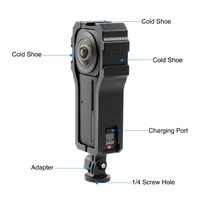 Insta360 one r 1 Rig Housing with Cold Shoe thumbnail