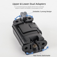 Foldable Dual Hooks Adapter for Dji Pocket 3 - Protective Case Bracket thumbnail