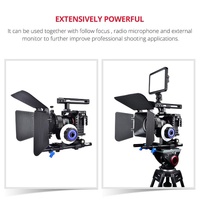 Video Camera Cage Stabilizer For Sony A7K / A72 / A73 / A7S2 / A7R3 / A7R2 / A7X Black thumbnail