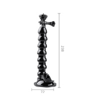 Flexible Suction Cup Mount with Phone Clamp - 1 / 4 Jaws thumbnail