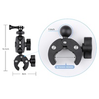 Adjustable Action Camera Clamp with 360 Rotation and Phone Holder thumbnail