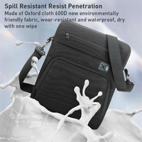 11 Inch Men Multifunctional Shoulder Bag Black thumbnail