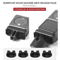 4-piece Silicone Anti-release Plugs for Dji Action 2 thumbnail