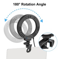 6.2 Dual-colour Ring Light with Usb 3 Modes Monitor Clip - Black thumbnail