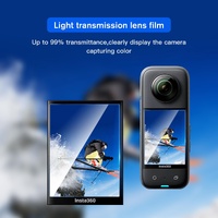 2-pack Tempered Glass Film for Insta360 X3 - Curved Hd thumbnail