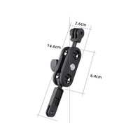360 Degree Pivot Motorcycle Helmet Mount for Magic Arm Adapter thumbnail