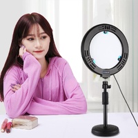 7.9 Dual-colour Led Ring Light with Desktop Mount and Phone Clamp thumbnail