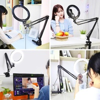 7.9 Ring Light with Usb 3 Modes Dual Colour Phone Clamp thumbnail