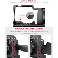 Video Camera Cage Stabilizer For Canon Eos M50 - Black thumbnail