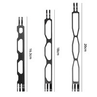 Aluminum Extension Arm with Hollow Grip - 20cm - Silver thumbnail