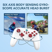 Vibration Gamepad for Switch / Android / Apple / Pc - Tooth Design - Pink thumbnail