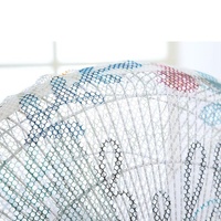 Electric Fan Safety Net Cover - Anti-pinch Dustproof - Peony thumbnail