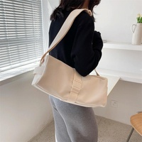 Travel & Fitness Crossbody Bag - Waterproof Nylon - Beige thumbnail