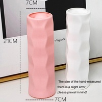 Wave Drop-proof Imitation Porcelain Vase - Simple Home Decor - White thumbnail