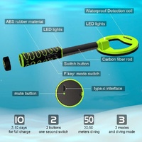Waterproof Handheld Metal Detector for Underwater Treasure Hunting - Ip760 Green thumbnail