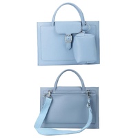 Waterproof Laptop Bag with Power Pack - 13 Inches Portable - Sky Blue thumbnail