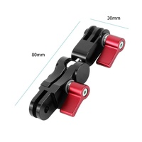 360 Degree Rotating Mount Adapter for Gopro Hero11 - Aluminium Alloy - Black thumbnail