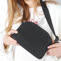 Waterproof Nylon Chest Bag For Outdoor Sports Running Mobile Phone Pocket - White thumbnail