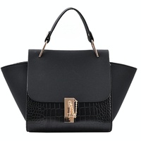 Versatile Vintage Wing Crossbody Bag with Frosted Finish and Chain - Coffee thumbnail