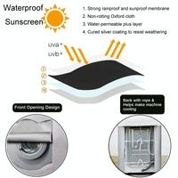 Waterproof Dustproof Cover for 420d Roller Boiler Washing Machine - 60x53x85cm Size - Black - 60X53X85Cm thumbnail