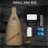 Men Oxford Cloth Crossbody Chest Bag Outdoor Leisure Single Shoulder Bag - Au Digital thumbnail