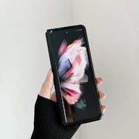 Aluminum Foldable Phone Case for Samsung Galaxy z Fold 4 - Black thumbnail