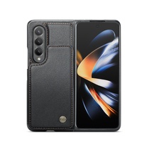 Leather Rfid Phone Case for Samsung Galaxy z Fold 4 5g - Wine Red thumbnail