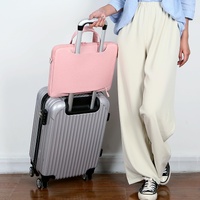 Versatile Laptop Shoulder Bag - Single Strap - Light Blue thumbnail