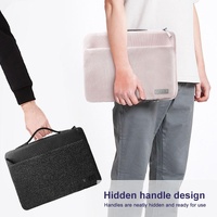 14 Inch Waterproof Laptop Handbag In Bg-01 Design - Grey - 16 Inch thumbnail