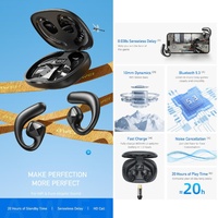 Wireless Tws Bluetooth Earbuds with Air Conduction Technology - Khaki thumbnail