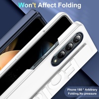 Silicone Wristband Foldable Phone Case for Samsung Galaxy z Fold 4 - Clear thumbnail