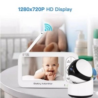 5 Wireless Video Baby Monitor With 5 Screen And Built-In Camera thumbnail