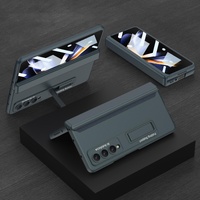 Foldable Magnetic Hinge Case for Samsung Galaxy z Fold 4 - Compact Design - Black thumbnail