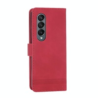 Premium Leather Tpu Case for Samsung Galaxy z Fold 4 / 5g - Red thumbnail