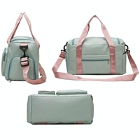 Waterproof Gym Bag for Travel - Size l - Gray Pink thumbnail