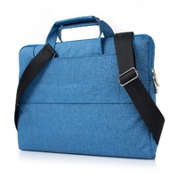 15.4 Inch Laptop Bag - Portable one Shoulder Zipper for Macbook Samsung Sony Dell Alienware Chuwi Asus Hp - Dark Blue thumbnail