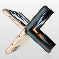 Foldable Leather Case with Stand for Samsung Galaxy z Fold 4 - Ultra Thin - Champagne Gold thumbnail