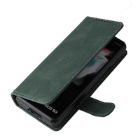 Foldable Leather Case for Samsung Galaxy z Fold 4 / 5g - Detachable - Blue thumbnail