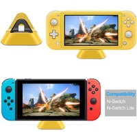 2-pack Portable Triangle Charger for Nintendo Switch / Lite - Coral Red thumbnail