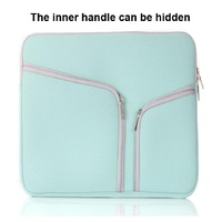 13 Inch Multi-Pocket Laptop Liner Bag For Diving Material Computer - Rose thumbnail