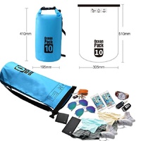 Waterproof Single Shoulder Bag Dry Sack 10L Capacity - Orange thumbnail
