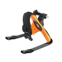 Universal Chin Strap Mount for Action Cameras - Orange thumbnail