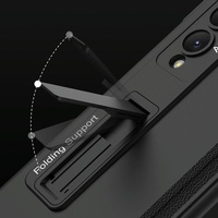 Foldable Magnetic Hinged Case for Samsung Galaxy z Fold 4 - Wine Red thumbnail