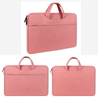 Waterproof Laptop Handbag - Large Capacity Shock-absorbing - Fits 14.1-15.4 Inches - Rose Pink thumbnail