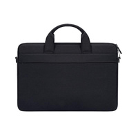 Portable Laptop Tablet Bag - 15.4 Inch Double Side Pockets Soft Handle Oxford Cloth - Pink thumbnail