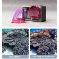 Round Lens Filter for Dji Action Camera - Pink thumbnail