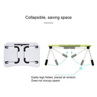 Portable Laptop Desk Stand - Foldable & Non-slip - Pink thumbnail