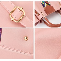 Versatile 4-in-1 Messenger Bag for Women - Fashionable & Spacious - Pink thumbnail